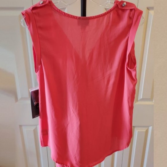 Mixit Red Sleeveless V-neck Blouse Size S/P NWT - Picture 5 of 5